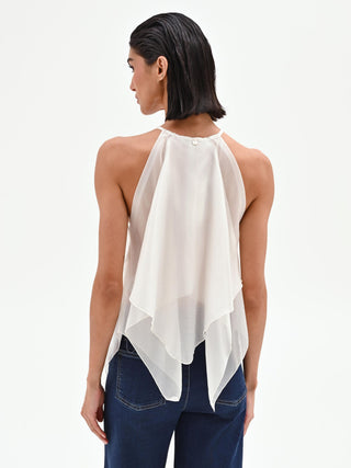 Cream Halterneck Top