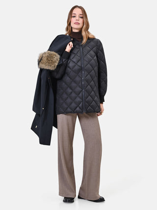 FW26ITA106 CAPP PARKA LUNGO COLLO B001