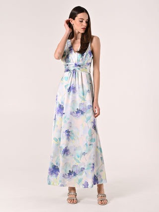 Robe longue imprimé fleuri