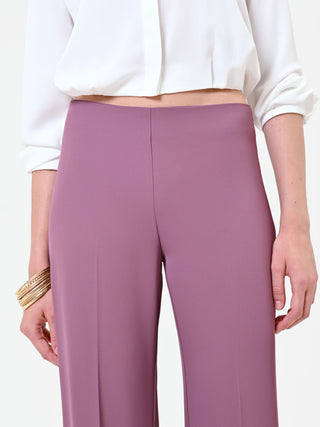 Top in pizzo rosa antico
