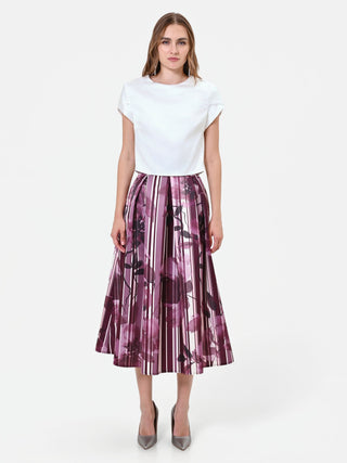 Blouse crème à manches à revers