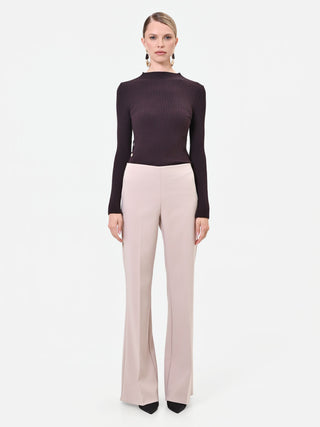 Flared Hose in Beige-Taupe