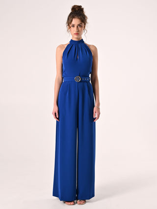 China Blue Palazzo Jumpsuit