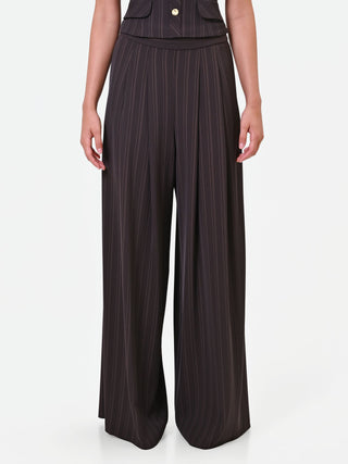 Pantalone palazzo gessato testa di moro