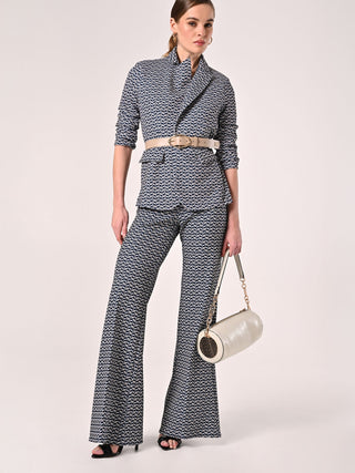 Geometric-print Trousers