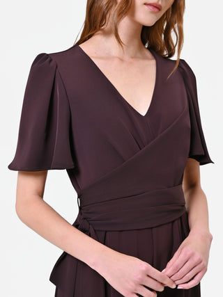 Dark Brown Palazzo Jumpsuit