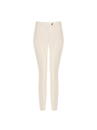 Light Beige Trousers in Technical Fabric