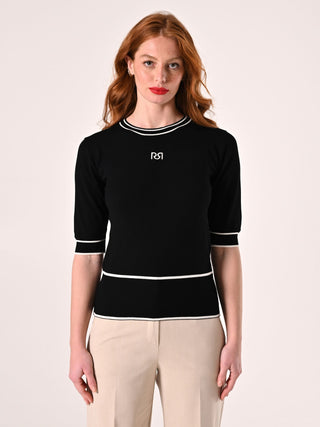Short Sleeve Shirt with Contrast Edging