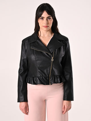 Leather-look Curvy Jacket