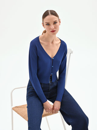 Generico cardigan elegante donna, Maglione Basic con Bottoni e Scollo a V, Coprispalle Elegante Casual per Abiti e Top Generico cardigan elegante donna, Maglione Basic con Bottoni e Scollo a V, Coprispalle Elegante Casual per Abiti e Top