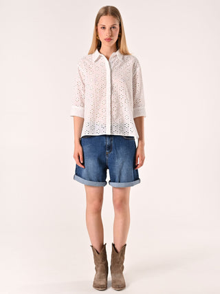 Camicia in Sangallo Bianca