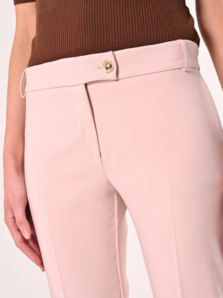 Pale Pink Trousers in Technical Fabric