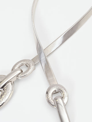 Sculptural Silver Spring Belt