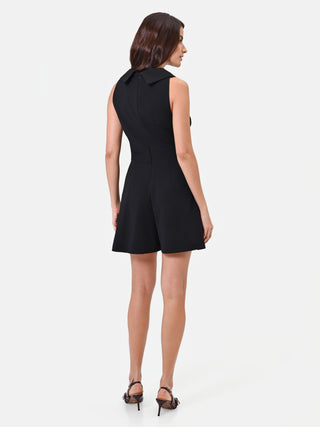 Black Playsuit with Jewel Buttons