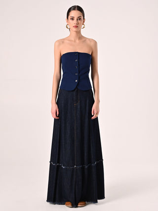 Denim Maxi Skirt