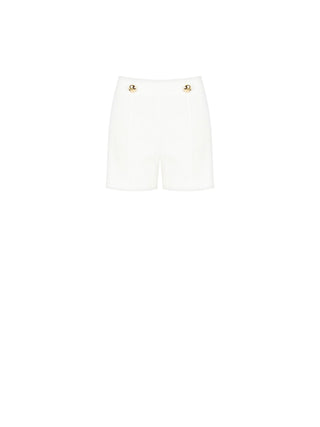 White Shorts in Technical Fabric