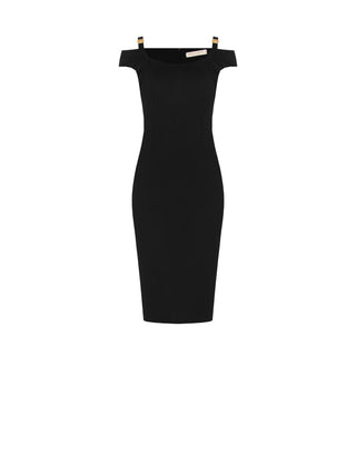 Gold Monogram Sheath Dress