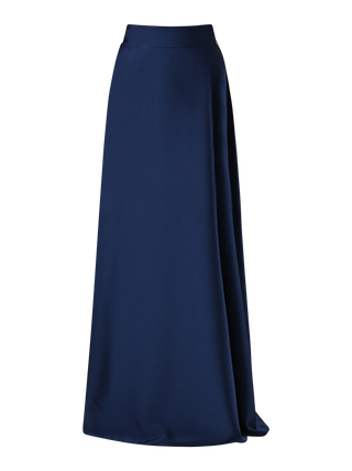Gonna in Raso Blu Navy