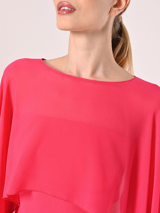 Fuchsia Georgette Shrug