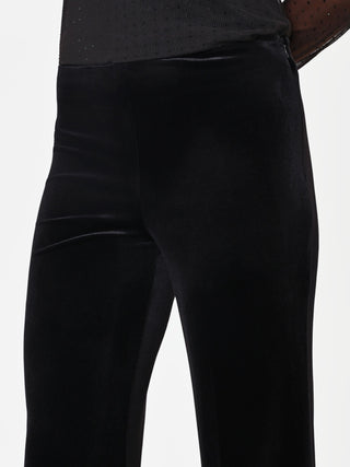 Pantalon évasé noir