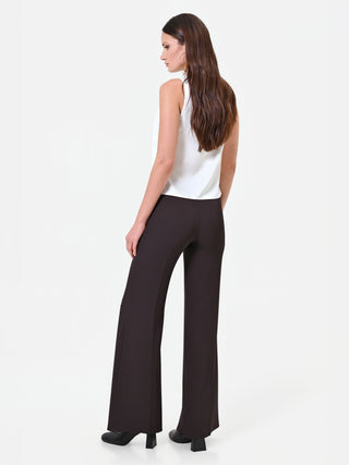 Pantalone a gamba larga moro marrone