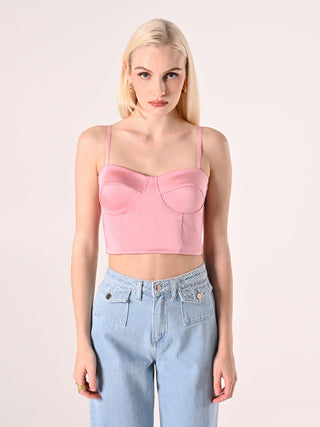 Pink Bustier Top
