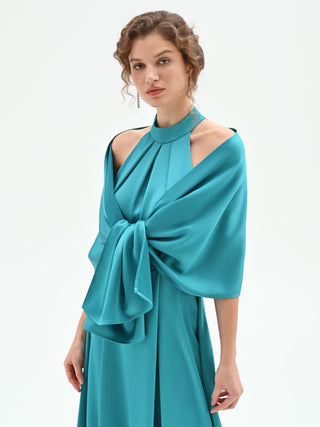 Emerald Green Cape-Effect atelier Stole Rinascimento Emerald Green Cape-Effect atelier Stole Rinascimento
