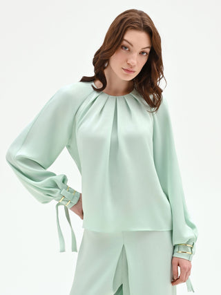 Blusa color verde menta