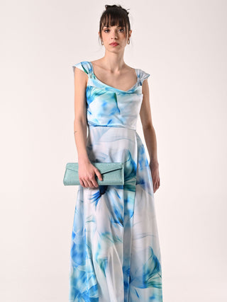 Robe imprimé fleuri à lacets bustier