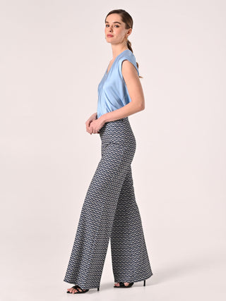 Geometric-print Trousers