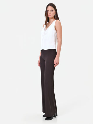 Pantalone a gamba larga moro marrone