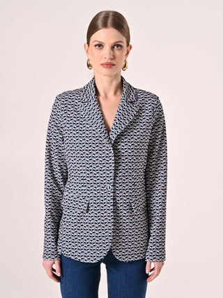 Geometric-print Jacket