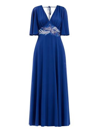 Abito Rinascimento atelier Blu Decoro Pietre