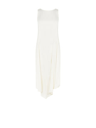 Cream Open-Back Dress