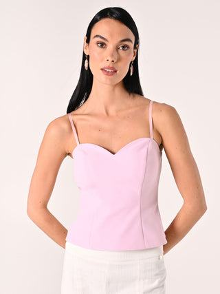 Top Rosa con Spille Fiocchi & Strass