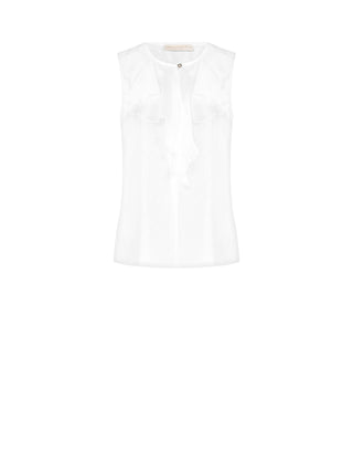 White Ruffled Blouse