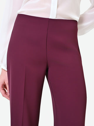Pantalone a palazzo bordeaux