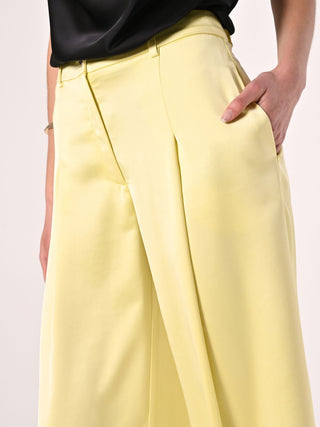 Yellow Satin Trousers