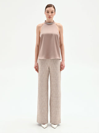 Taupe-beige top