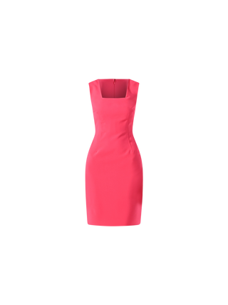 Sheath Dress in Fuchsia Technical Fabric