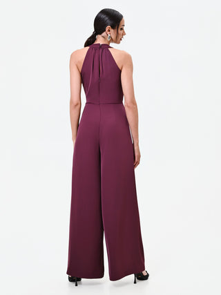Burgundy Palazzo Jumpsuit