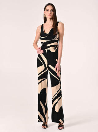 Optical Print Jumpsuit