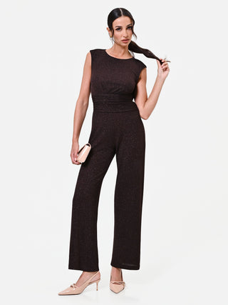 Dark Brown Palazzo Jumpsuit