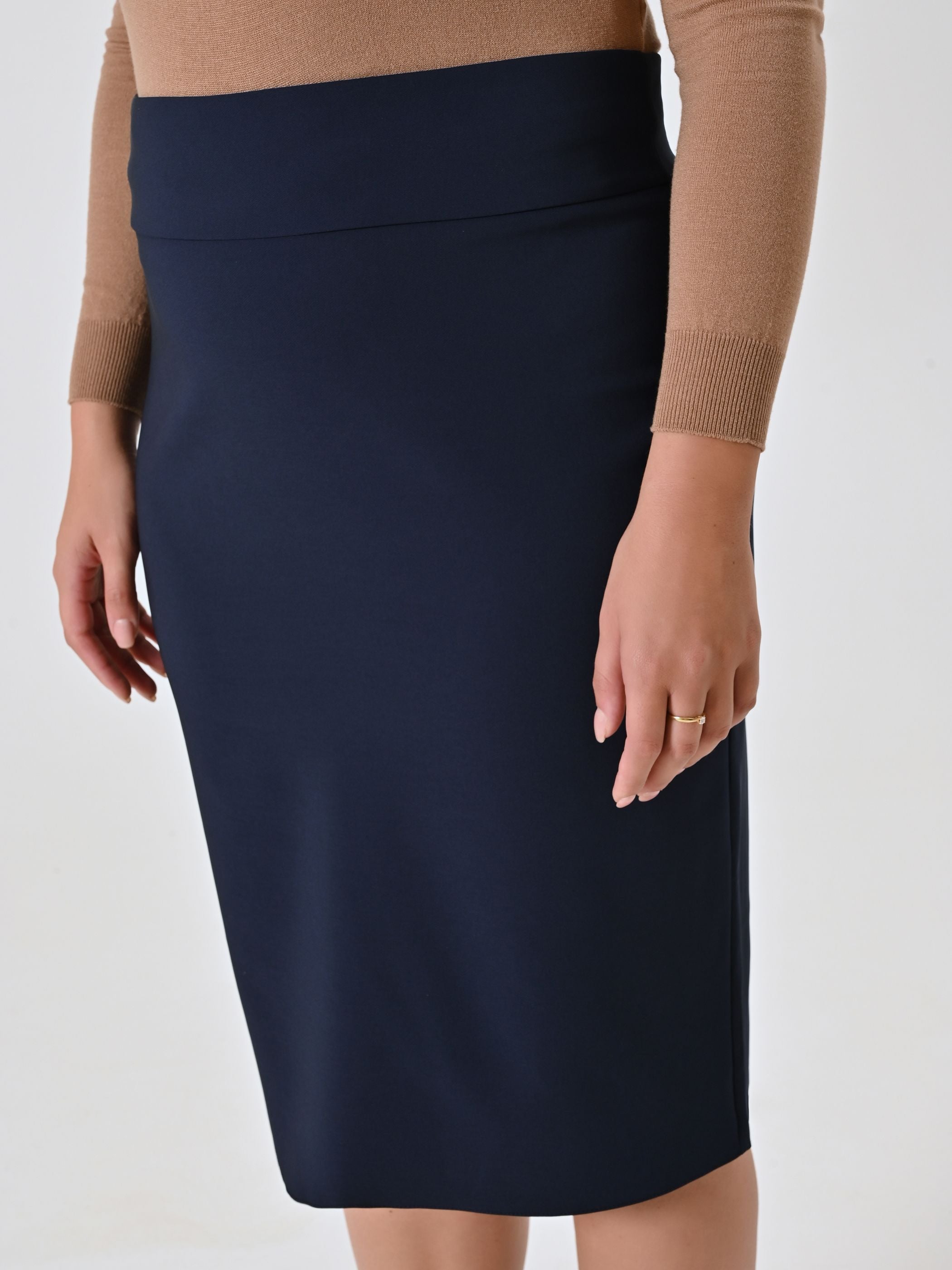 Curvy Blue Pencil Skirt – Rinascimento