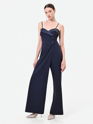 Navy Bustier Jumpsuit