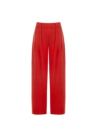 Terracotta Trousers with Darts