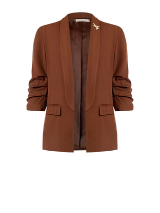 Curvy Chocolate Open Jacket