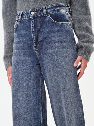 Pantaloni jeans a gamba dritta blu indaco
