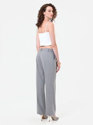 Light Grey Pinstripe Trousers