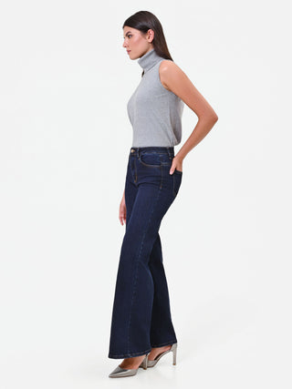 Navy Palazzo Jeans